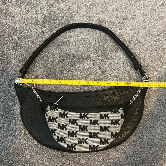 MICHAEL KORS Hollis 2-in-1 Pebbled Leather & Logo Shoulder Bag NWT Retail $598 - Picture 10 of 10